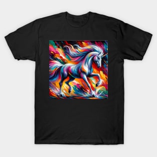 Unicorn Study - Fantasy AI T-Shirt